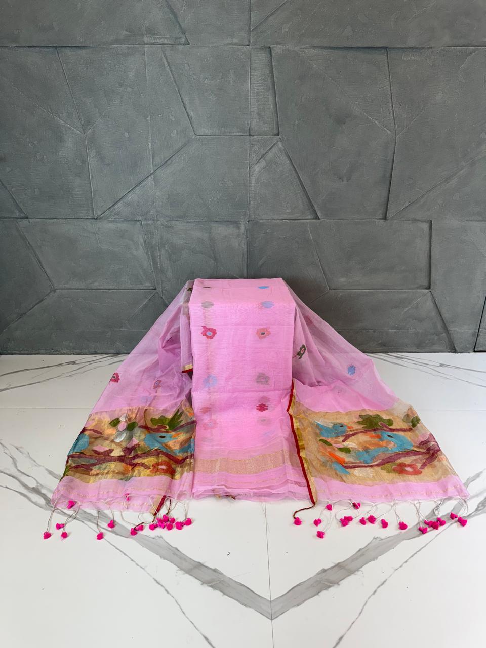 Paithani Jamdani Kurta and Dupatta Set