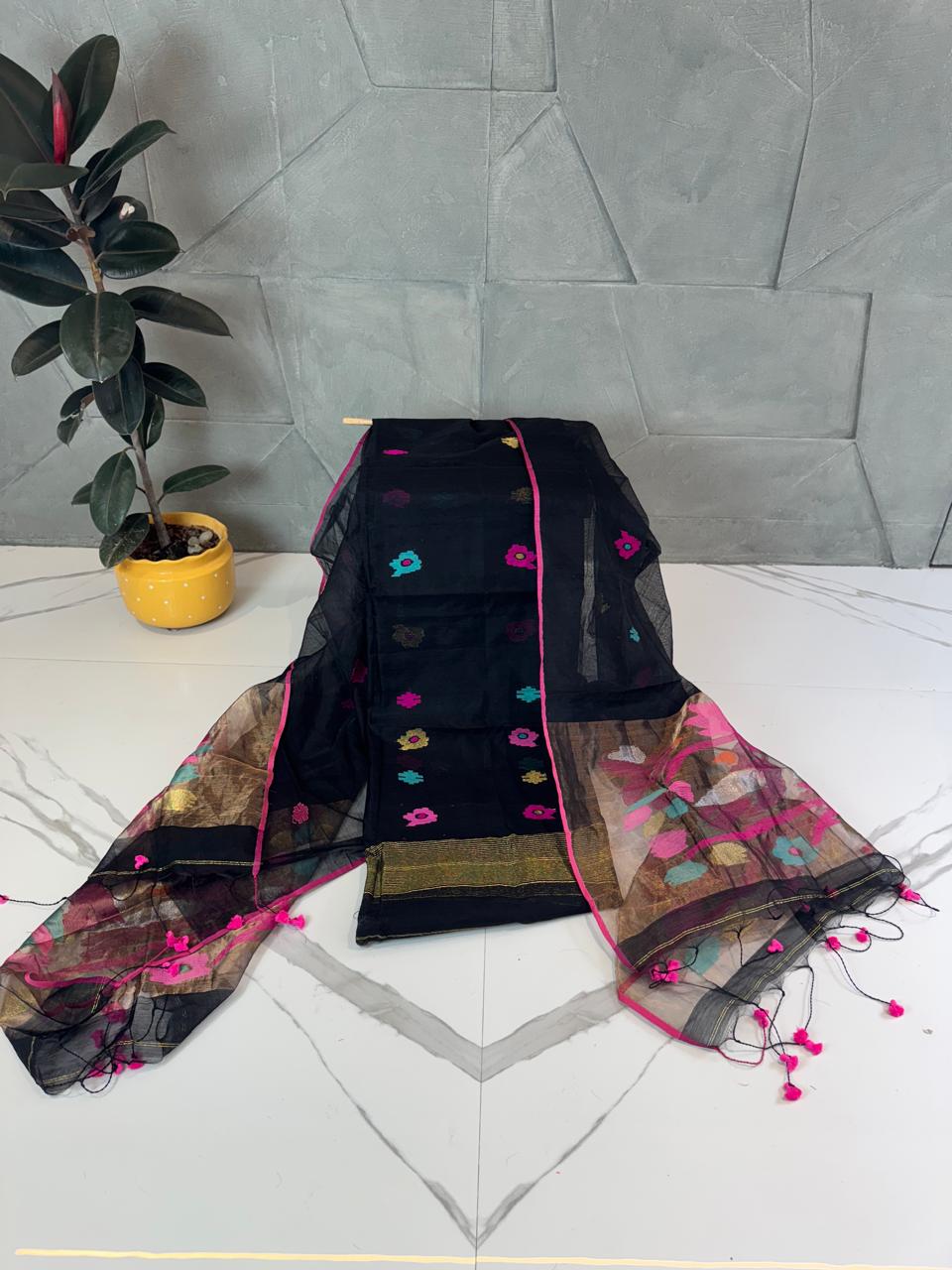 Paithani Jamdani Kurta and Dupatta Set