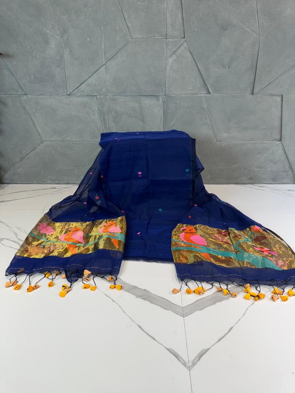 Paithani Jamdani Kurta and Dupatta Set