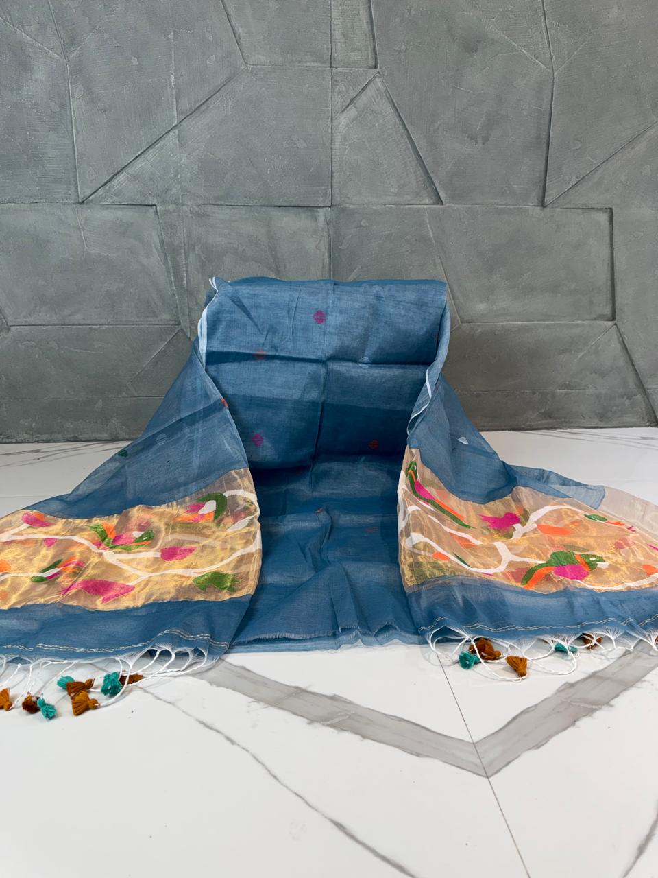 Paithani Jamdani Kurta and Dupatta Set