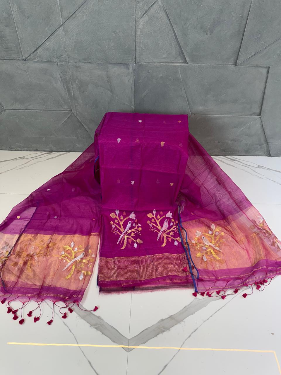 Paithani Jamdani Kurta and Dupatta Set