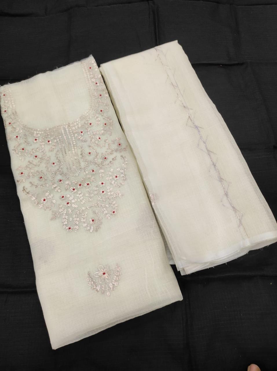 Kota Pittan work Kurta and Dupatta Set