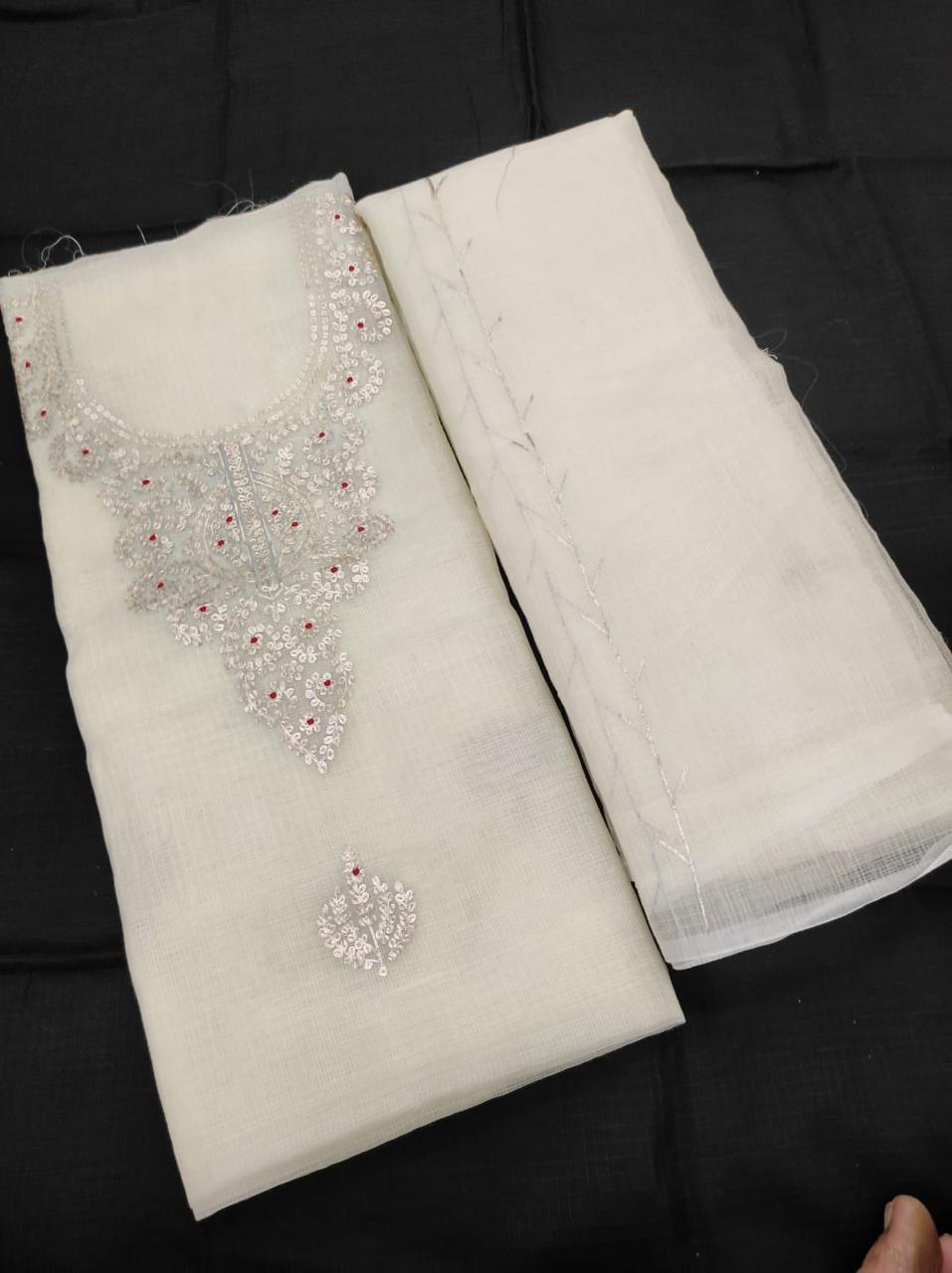 Kota Pittan work Kurta and Dupatta Set